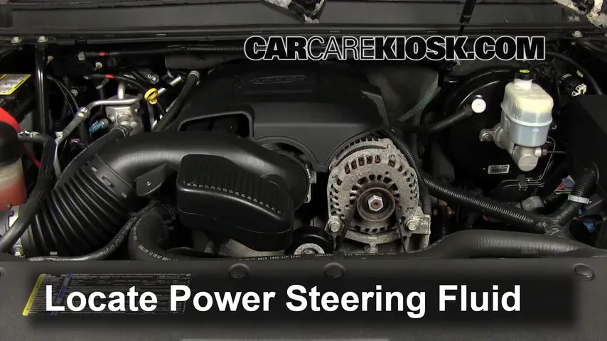 2008 Cadillac Escalade 6.2L V8 Power Steering Fluid Add Fluid